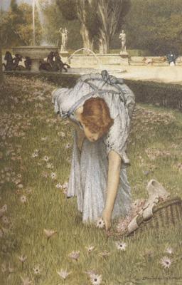 Spring in the Gardens of the Villa Borghese (mk23), Alma-Tadema, Sir Lawrence